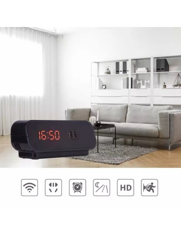 Alarm clock with hidden WiFi camera Secutek SAH-IP038